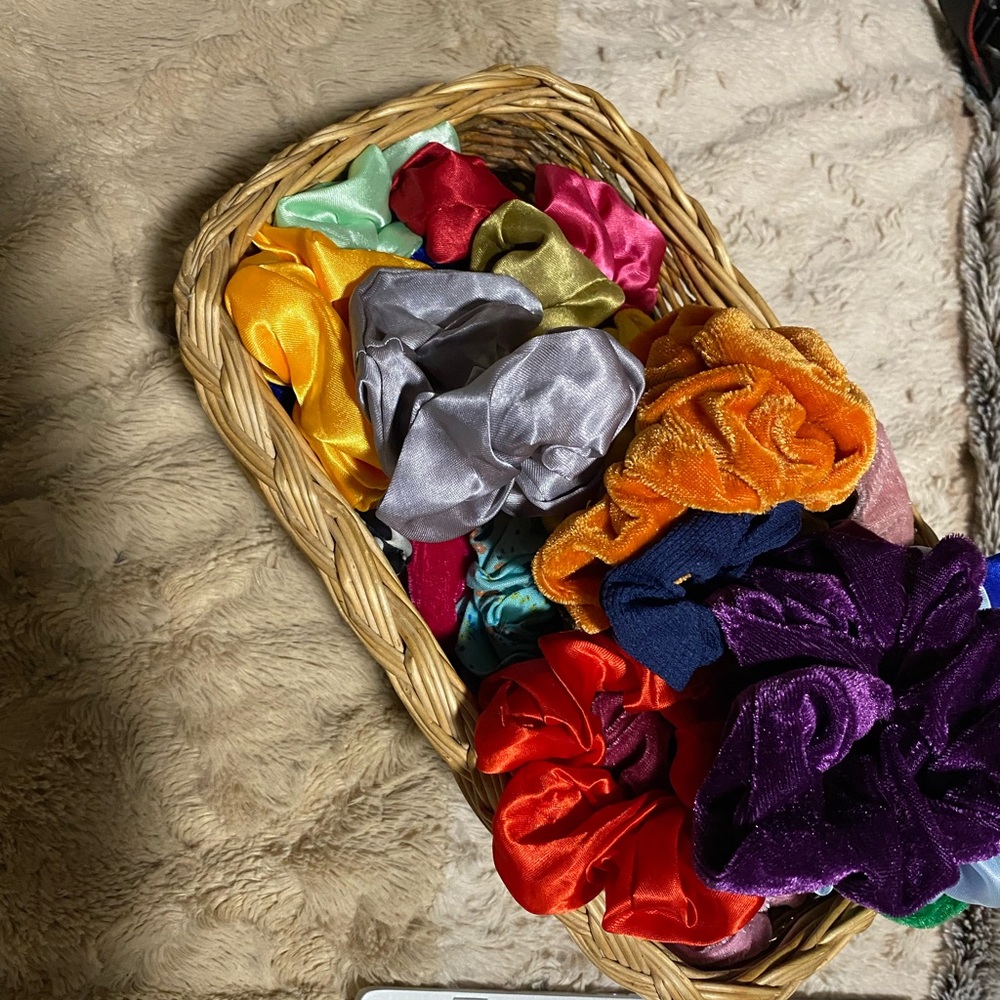 35 random scrunchies